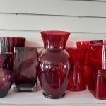 Assorted Glassware - Red